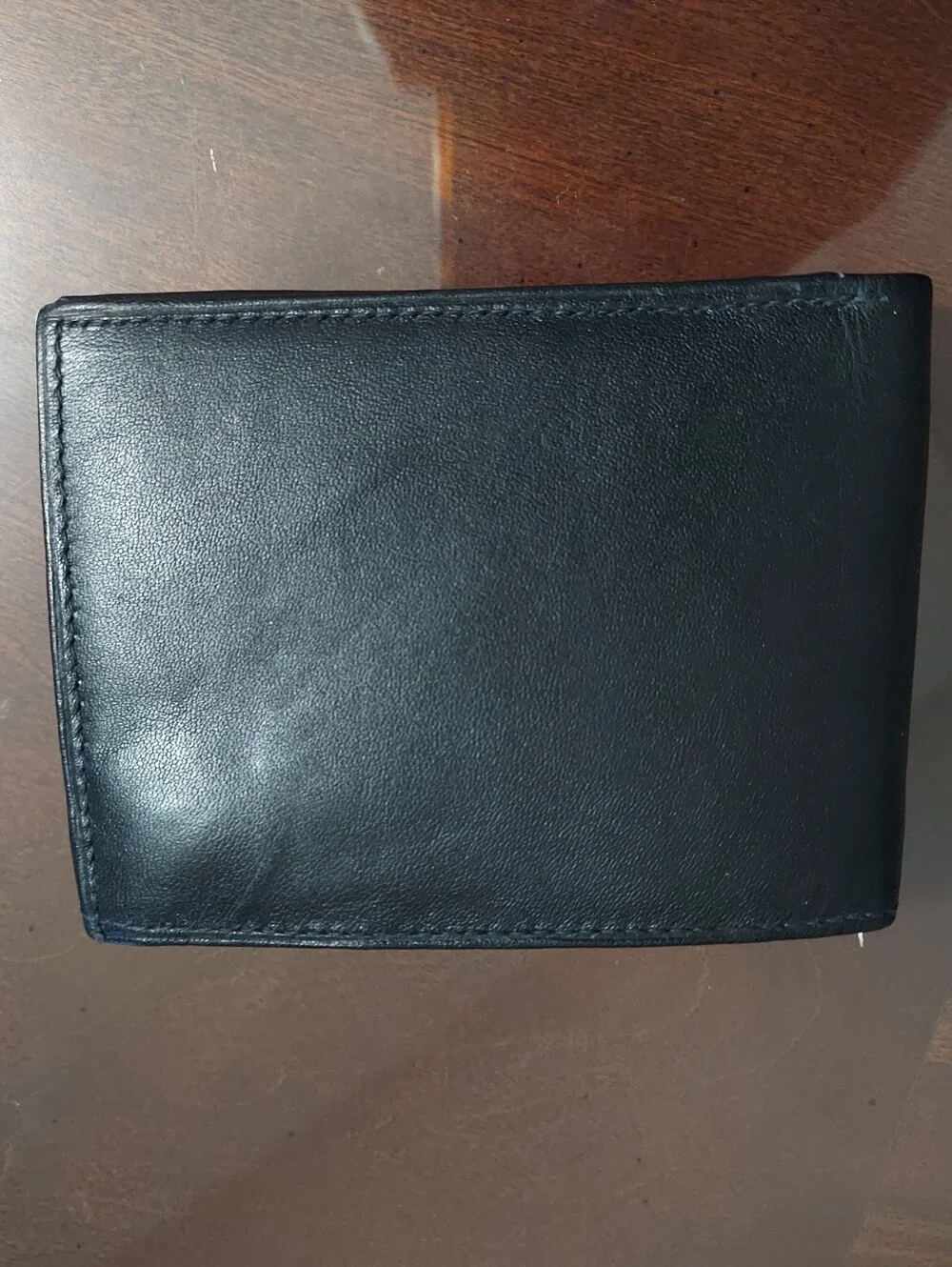 Marshal Genuine Leather Men's Black Bi-Fold Wallet